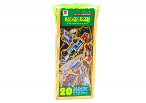 Set of Wooden Magnets Vehicles Ships Planes 20 pieces
