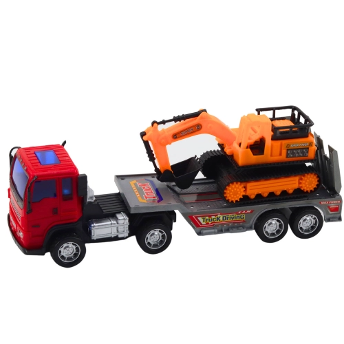 Set Truck Tow Truck Semi-trailer Crawler Excavator