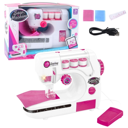 Sewing Machine For Kids Thread Material Lights Sounds