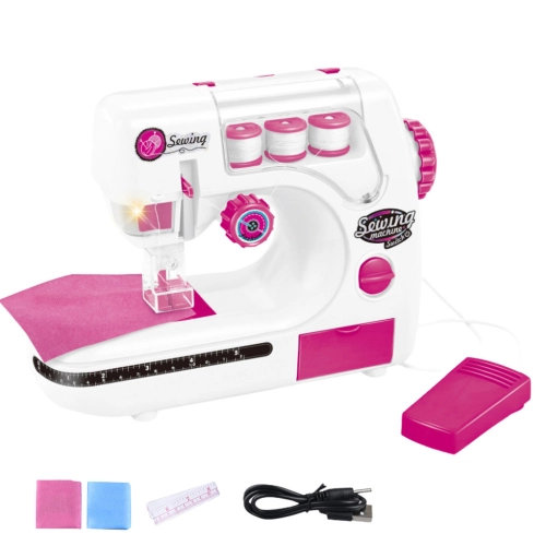 Sewing Machine For Kids Thread Material Lights Sounds