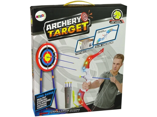 Shooting Set Bow Shield on Stand 134 cm Quiver Pistols