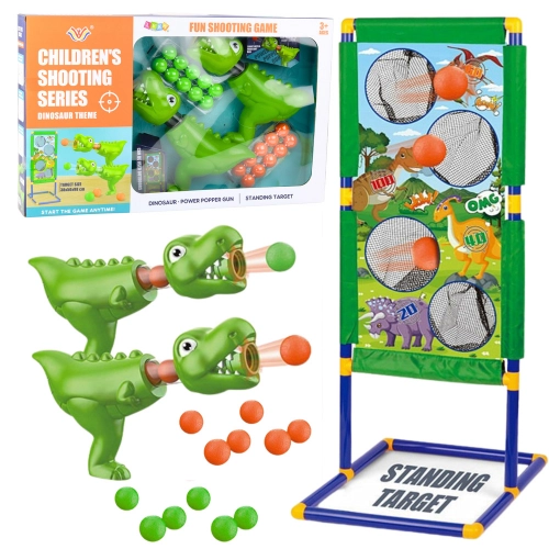 Shooting Set Game Throw Target Gun Dinosaurs