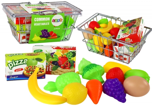 Shopping Basket for Vegetables Fruit Grocery Metal.