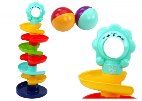 Slide Ball Run Colorful Spiral Tower