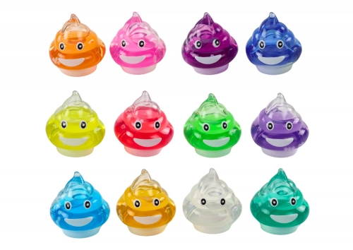 Slime Emoji in a Box 150 g 12 Colors