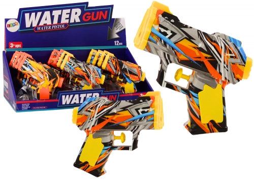 Small Water Gun Yellow Orange Grafitti