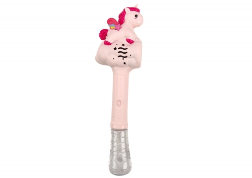 Soap Bubble Machine Pink Unicorn Wand