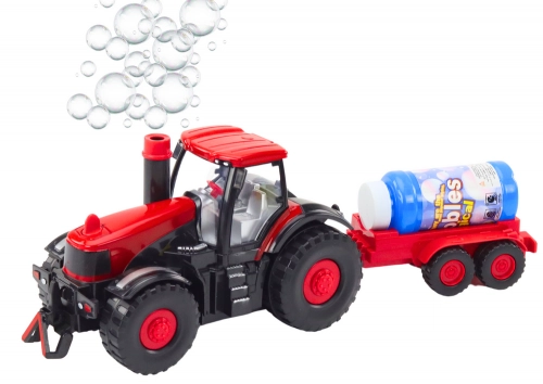 Soap Bubble Tractor Trailer Obstacle Sensor Lights Sounds