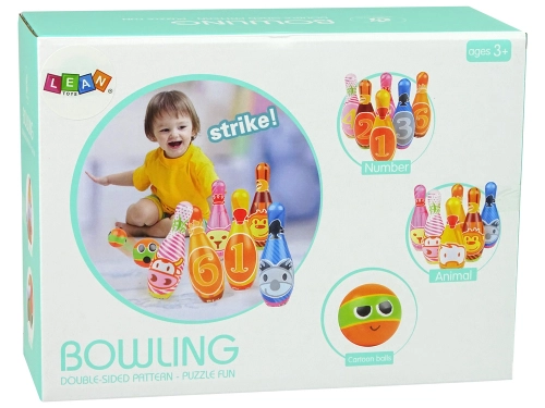 Soft Bowling Set 6 Pieces Coloured Numbers Ball