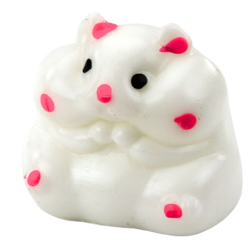 Soft Hamster Sensory Anti-Stress Squishy White 5cm