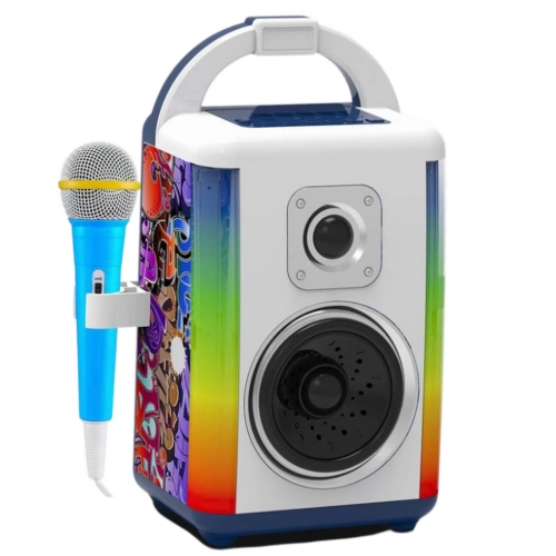 Sound Box Music Kit Microphone Bluetooth Speaker MP3 Recording LED