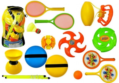 Sporta komplekts ar raķetēm Frisbee Diabolo