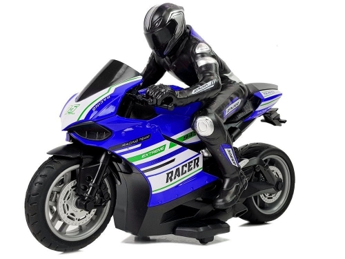 Sporta motocikls ar pulti Blue