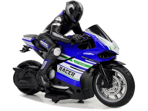 Sporta motocikls ar pulti Blue