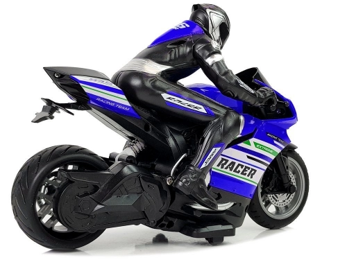 Sporta motocikls ar pulti Blue