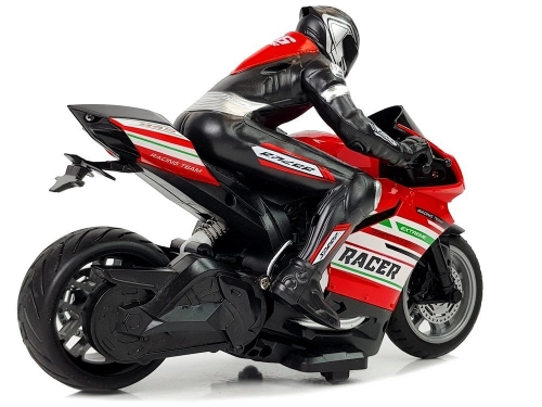 Sporta motocikls ar pulti Red