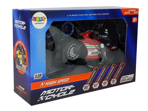 Sporta motocikls ar pulti Red