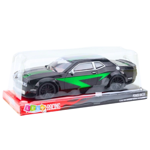Sports Car Drive Glossy Body Black Green