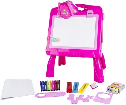 Standing Blackboard Projector - Chalk & Marker