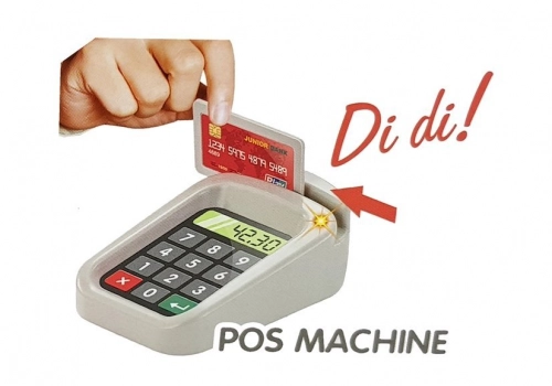 Supermarket Set. Shopping Cart. Scale. Card Reader. Scanner