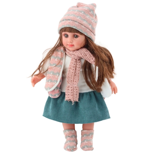 Sweet Angel Doll in Winter Outfit, Hat, and Scarf, 36cm