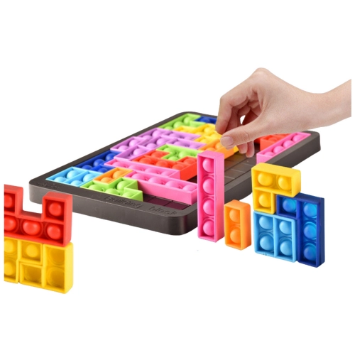 Tetris Pop-It Game Puzzle 3in1 Sensory Colored 27pcs