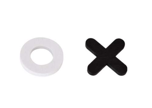 Tic Tac Toe Game Strategic Logic Wooden