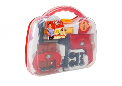 Tool Set in a Case Drill Screws Hammer