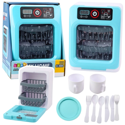 Toy Dishwasher For Kids Dishes Blue