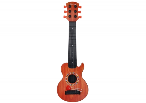 Toy Guitar for Children, Orange Wood Cube