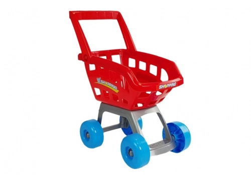 Toy Market with a Trolley Cash Register Scanner Grocery Shopping