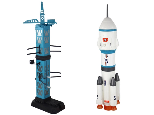 Toy Space Mission Rocket Astronauts Launcher 15 Elements