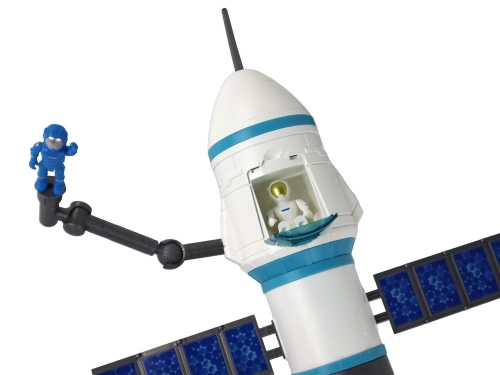 Toy Space Mission Rocket Astronauts Launcher 15 Elements