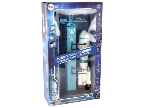 Toy Space Mission Rocket Astronauts Launcher 15 Elements