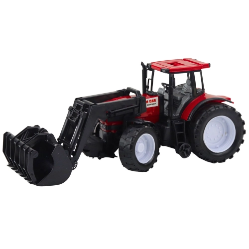 Tractor Agricultural Vehicle Farmer With Grapple Red