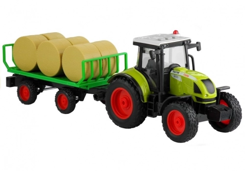 Tractor With Trailer With Hay Sound & Light Effects 37,5 cm