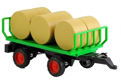 Tractor With Trailer With Hay Sound & Light Effects 37,5 cm