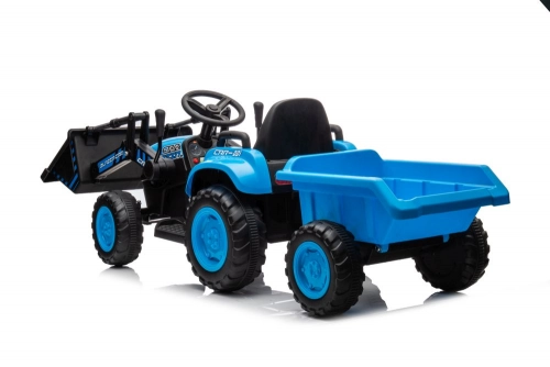 Bērnu elektriskais traktors ar kausu BW-X002A Blue