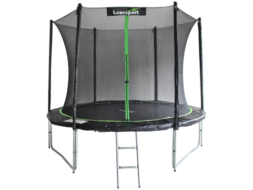 Батут с защитной сеткой и лестница 305 см (10ft)  SPORT PRO Green