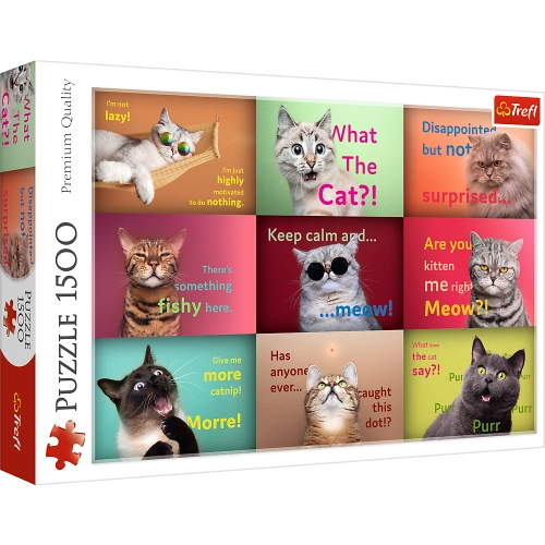 Trefl 26212 Funny Cat Portraits 1500 Piece Puzzle