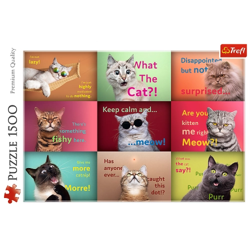 Trefl 26212 Funny Cat Portraits 1500 Piece Puzzle