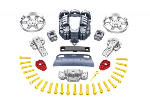 Truck Engine Disassembly DIY Kit Red Workshop
