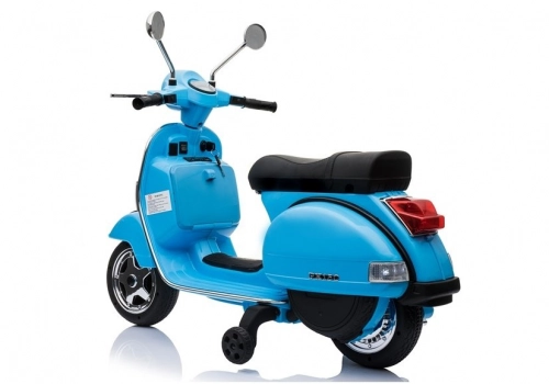 Bērnu elektriskais motocikls Vespa Blue