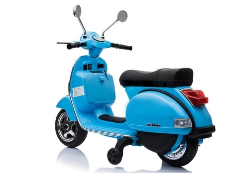 Bērnu elektriskais motocikls Vespa Blue
