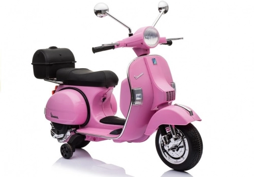 Bērnu elektriskais motocikls Vespa Pink