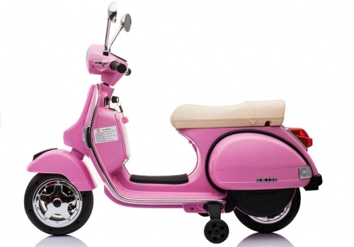 Bērnu elektriskais motocikls Vespa Pink