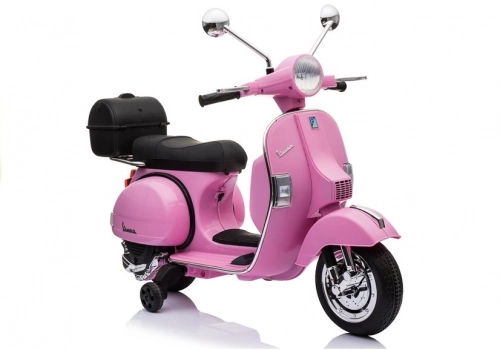 Bērnu elektriskais motocikls Vespa Pink