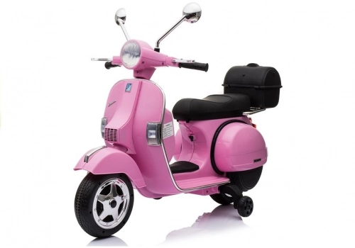 Bērnu elektriskais motocikls Vespa Pink
