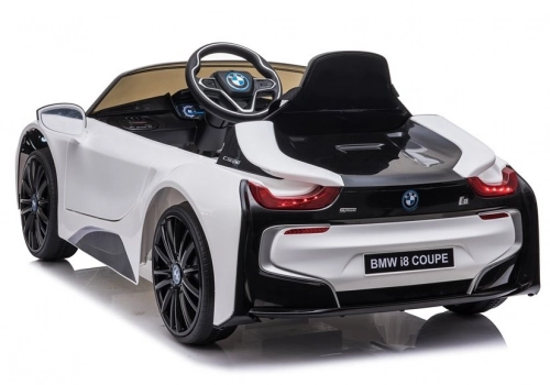 Vienvietīgs elektromobilis BMW i8 Coupe White