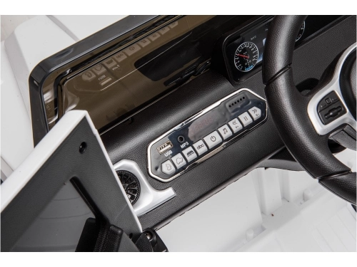 Vienvietīgs elektromobilis Mercedes G500 White